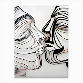 Kissing Couple 6 Canvas Print