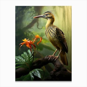 Tropical Radiance: Sunbittern Wall Poster Canvas Print