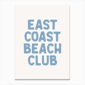 East Coast Beach Club Canvas Print