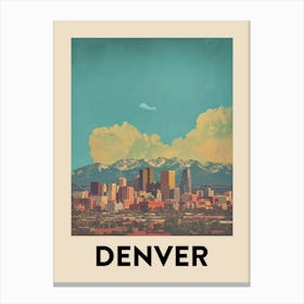 Denver Skyline Canvas Print