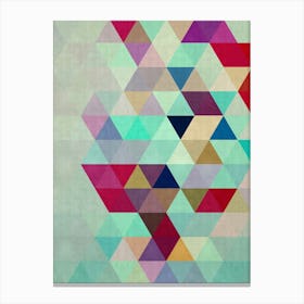 Harmonious composition of triangles 10 Canvas Print