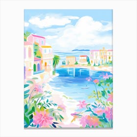 Santa Marinella, Italy Colourful View 1 Canvas Print