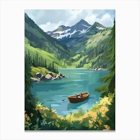 Lake In The Mountains 5 Canvas Print