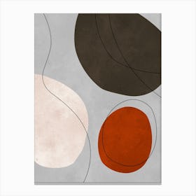 Expressive abstract shapes 4 Canvas Print