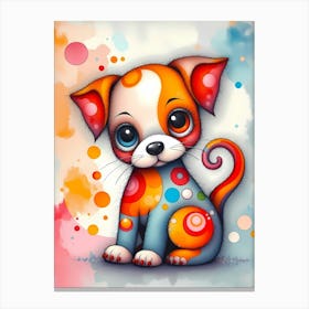 The Kaleidoscope Pup Canvas Print