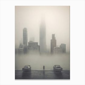 Foggy Chicago Canvas Print