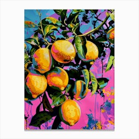 Lemons On The Tree Canvas Print