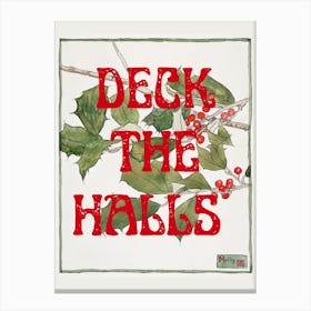 Deck The Halls Christmas Canvas Print