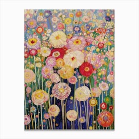 Gustav Klimt Print Flower Garden Painting Klimt Exhibition Poster Painting Wildflowers Full Canvas Print