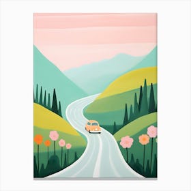 Car On The Road Canvas Print