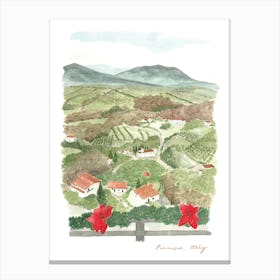 Picinisco, Valle di Comino, Italy Canvas Print