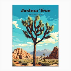 Joshua Tree National Park California Nature Modern Travel Art Canvas Print