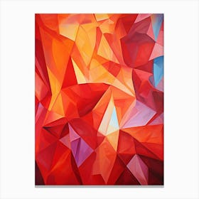 Colourful Abstract Geometric Polygons 2 Canvas Print