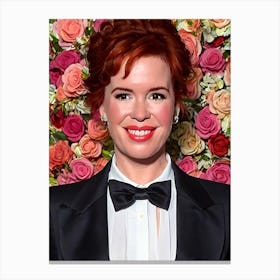 Molly Ringwald Illustration Movies Canvas Print