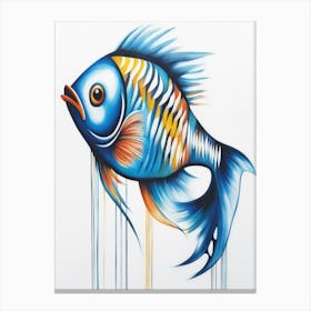 Blue Fish Canvas Print