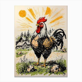 Rooster 4 Canvas Print