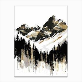 Snowy Mountains Canvas Print 2 Canvas Print