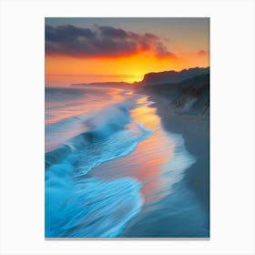 Sunset At The Beach 13 Canvas Print