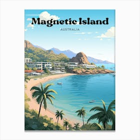 Magnetic Island Queensland Australia Art Illustration Canvas Print