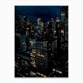 New York City At Night Canvas Print