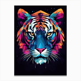 Tiger Art In Minimalism Style 1 Canvas Print