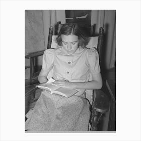 Daughter Of Rehabilitation Borrower In Kimble County, Texas, With Funds That Her Father Borrowed From Fsa (Farm Canvas Print