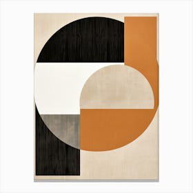 Enigmatic Noir Geometry, Bauhaus Canvas Print