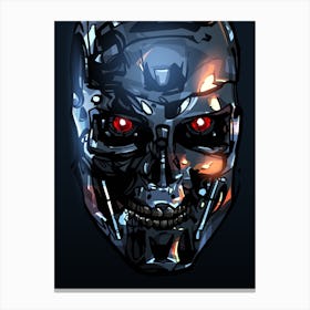 Terminator Head 22 Canvas Print