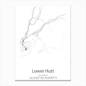 Lower Gwynedd,United States Minimalist Map Stampe su tela