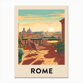 Vintage Travel Poster Rome 3 Canvas Print