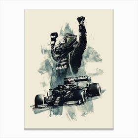 Lewis Hamilton F1 1 Canvas Print