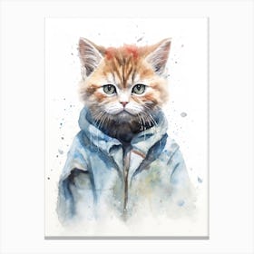 Persian Cat As A Jedi 1 Canvas Print