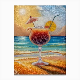 Cocktail On The Beach Canvas Print