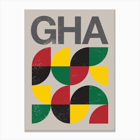 Ghana Flag Canvas Print