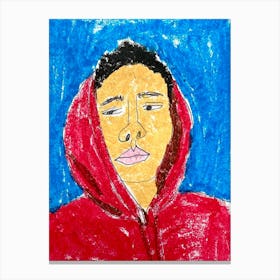 Red Hoodie Canvas Print