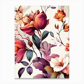 Floral Painting nature flowers Canvas Print
