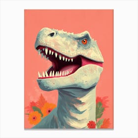 Colourful Dinosaur Gorgosaurus 3 Canvas Print