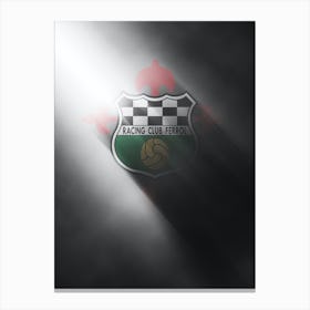 Racing Club De Ferrol Spain Football Poster Canvas Print