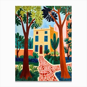 House In The Garden Canvas Print