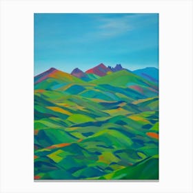 Tierra Del Fuego National Park Argentina Blue Oil Painting 2  Canvas Print