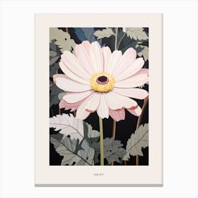 Flower Illustration Daisy 1 Poster Canvas Print