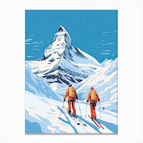 Are, Sweden, Ski Resort Illustration 7 Canvas Print