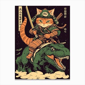 Samurai Cat 2 Canvas Print