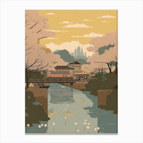 Nagoya Travel Illustration 1 Canvas Print