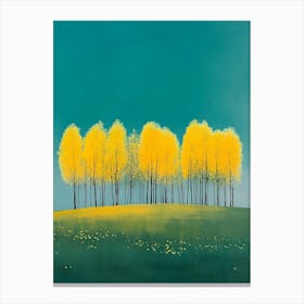 Yellow Trees Canvas Print Canvas Print