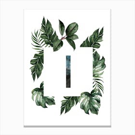 Botanical Alphabet I Canvas Print
