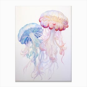 Irukandji Jellyfish Simple Watercolour 1 Canvas Print