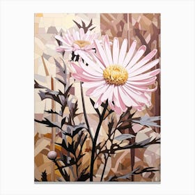 Flower Illustration Asters 4 Canvas Print