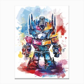 Optimus Prime Transformers Canvas Print