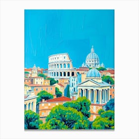 View Of Rome Canvas Print